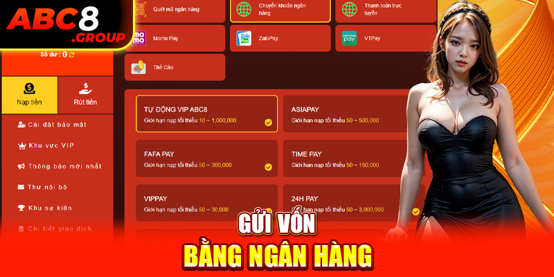 Gửi vốn bằng ngân hàng