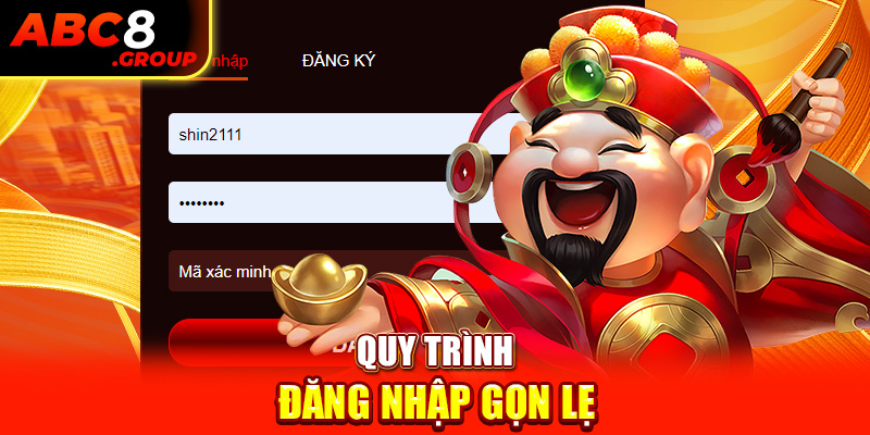 Quy trình đăng nhập gọn lẹ